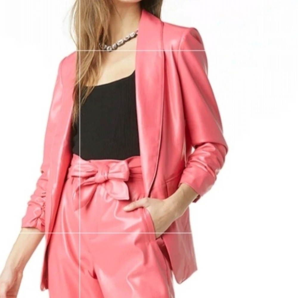 Tart Collections Women's Vibrant Kia Vegan Leather Blazer